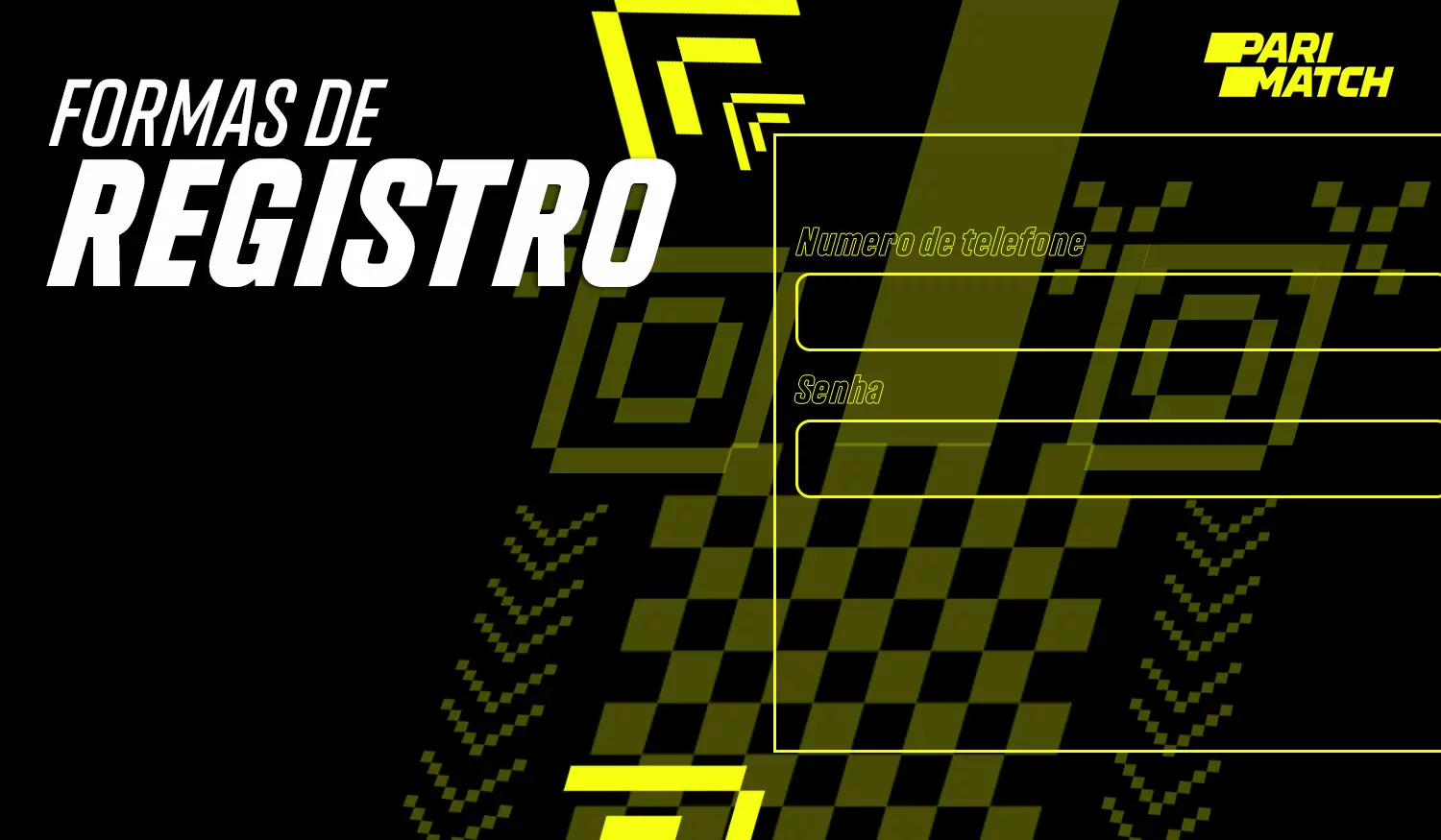Informações cruciais sobre o formulário de registro.