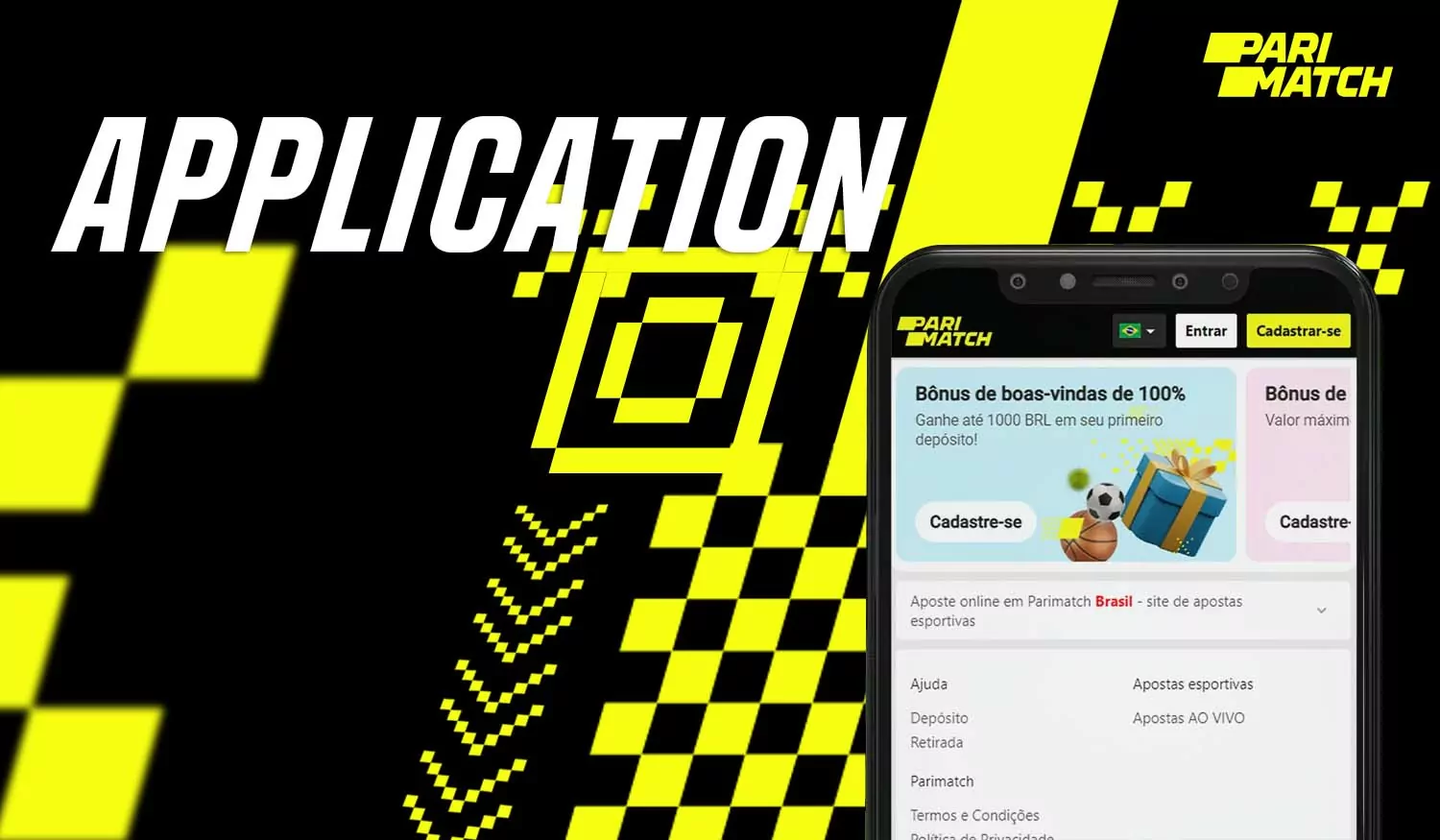 All features of the Parimatch Brazil mobile application.
